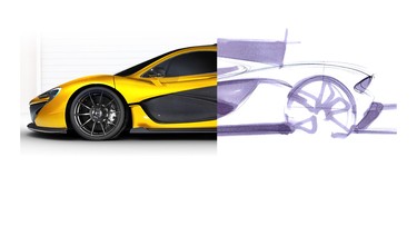 From the beginning, designers sought to ensure the McLaren P1 was an aerodynamic beast.