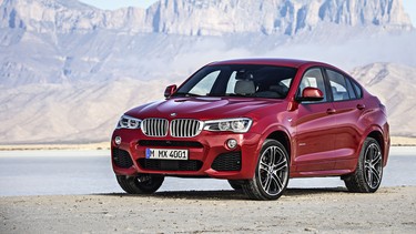 The 2015 BMW X4.