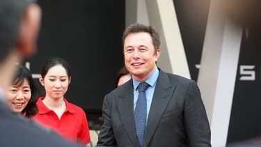 Elon Musk, founder and CEO of American electric carmaker Tesla Motors.