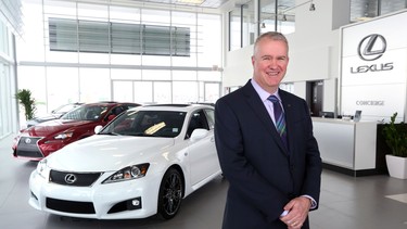 Lexus dealer principal Todd Richardson at the newly opened Lexus of Royal Oak showroom in Calgary.