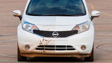 Witchcraft? Nissan is working on a technology that repels water, mud and dirt.