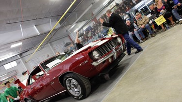 Action from last year's the Okotoks Collector Car Auction.