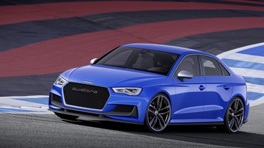 Remember the Audi A3 Clubsport concept? It's coming to life as the Audi RS3 sedan next year.