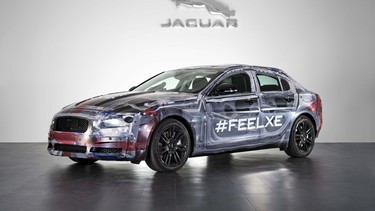 The Jaguar XE sedan is expected to debut later this year at the Paris Motor Show.