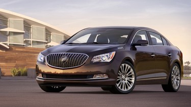 GM is recalling 8,200 examples of the 2014 Buick LaCrosse (pictured) and the Chevy Malibu over rear brakes that were mistakenly installed up front.