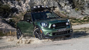 Big pickups aren't your thing? Why don't you try the Mini Paceman Adventure on for size?