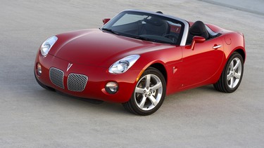 GM's ignition switch recall covers about 2.59 million cars, including the Chevrolet Cobalt and HHR, the Pontiac G5 and Solstice (pictured), and the Saturn Ion and Sky.