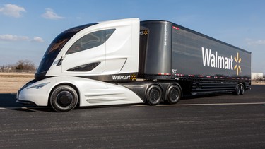 Walmart commissioned the design departments at Peterbilt Motors, Great Dane Trailers, and Capstone Turbines, to come up with a combination that could be a game-changer for the trucking industry.