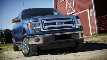 A 2014 Ford F-150 pickup truck