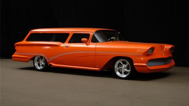 A radically-customized 1958 Chevrolet Yeoman station wagon was a first place SEMA show winner and will be an auction feature car.