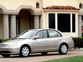 The Civic built between April 2001 and October 2002 is among the models affected by Takata's airbag recall.