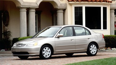 The Civic built between April 2001 and October 2002 is among the models affected by Takata's airbag recall.