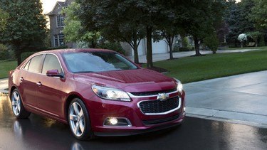 Highest ranked midsize sedan: Chevrolet Malibu.