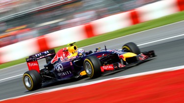 Daniel Ricciardo of Australia and Infiniti Red Bull Racing drives during the Canadian Formula One Grand Prix at Circuit Gilles Villeneuve on June 8, 2014 in Montreal, Canada.