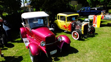 Longtime Richmond Hot Rodders Anne and Dave Boyce with their His and Hers Hot Rods.