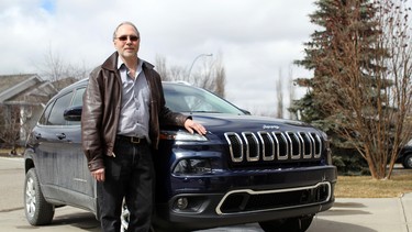 Peter Stow with the 2014 Jeep Cherokee.