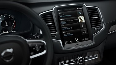 Apple's CarPlay infotainment system in the upcoming Volvo XC90. CarPlay is just the beginning for Apple, as rumour has it the company is aiming to hit the road with its own car by 2020.