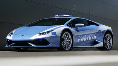 Meet the latest addition to Italy's police force: the Lamborghini Huracan