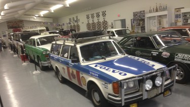 A Volvo 245 DL station wagon driven around the world by Garry in 74 days in 1980 is parked the Maritime Motorsport Hall of Fame at Petitcodiac, N.B.