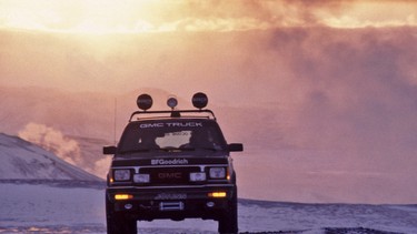 Daylight never amounted to more than a cold lingering twilight during the drive around the perimeter of Iceland in the 1991 GMC Jimmy.