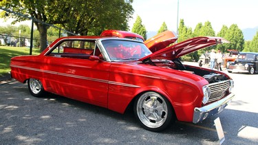 1963 Ford Falcon Sprint at the Vancouver Collector Car Show.