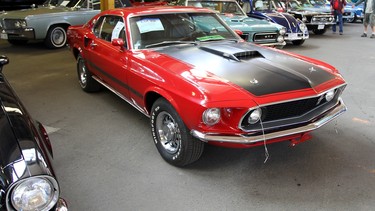 1969 Ford Mustang Mach 1 at the Vancouver Collector Car Show.