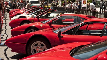 No, that's not a white Testarossa in this row of red Ferraris.