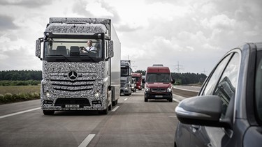 Mercedes-Benz parent company Daimler is working on introducing autonomous technology to its trucks by 2025.