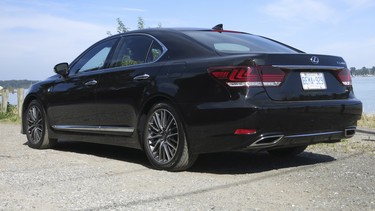 2014 Lexus LS 460 F Sport - left rear 3/4 view.