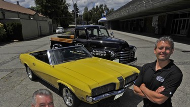 Right: Phil Heard and son Jason are senior consultant and manager respectively for the 2015 Vancouver auto show.