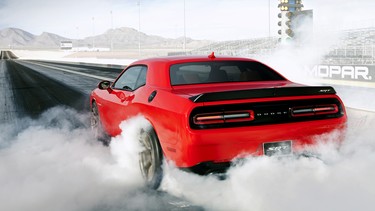 The 2015 Dodge Challenger Hellcat.