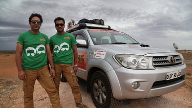 Tushar Agarwal (right) and Sanjay Madan formed Adventures Overland then set out on a 70,000-kilometre road trip, The Great Indian World Trip, with the goal of interacting with Indians settled the world over and finding out how life is treating them.