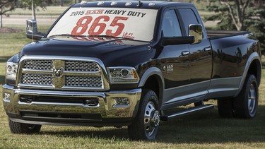 The 2015 Ram 3500 features best-in-class 865 lb.-ft. of torque.