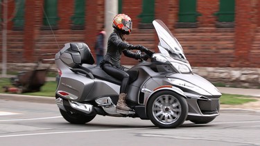 The Can-Am Spyder does come in cooler-looking models, but they're all equally attention-grabbing.