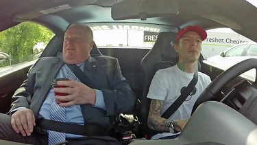 Toronto Mayor Rob Ford and Deadmau5 go on a coffee run.