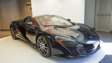 The 2015 McLaren 650S just might be the best of the more than 300 cars on display at the Ultimate Car Show in Coquitlam. McLaren Vancouver has two of the rear-wheel drive cars, with a turbocharged V8 engine producing 641 h.p.