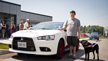 Robert Hampson has never driven a car before, but with the help of Canadian racer Rick Bye, he gets to cross that off his bucket list.