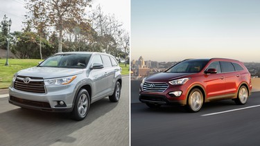2015 Toyota Highlander or Hyundai Santa Fe XL?