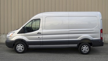 The Ford Transit is available in two wheelbases, three lengths and three heights. This is the long version with the middle roofline.