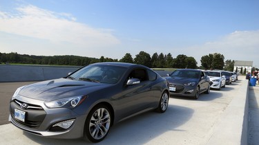 The Hyundai Genesis proved to be a capable handler on the Driver Development
Track at Canadian Tire Motorsport Park.