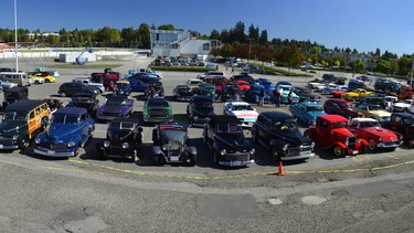 The whos who of the Auto Hobby show up with their cool rides at the Great Vancouver Motorsports Pioneer Society Induction Ceremony at the Cloverdale Fairgrounds.