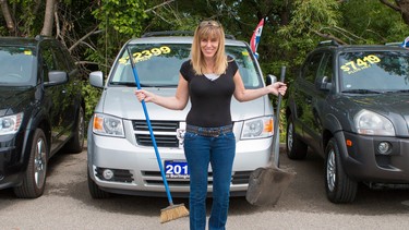 Lorraine Sommerfeld tried her hand at being a lot attendant for a day at Burlington Hyundai. Her conclusion? It's a lot harder than it sounds.