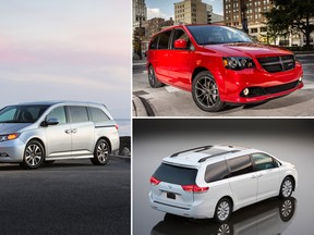 Should the Wilkinsons opt for the Honda Odyssey, Dodge Grand Caravan or Toyota Sienna?