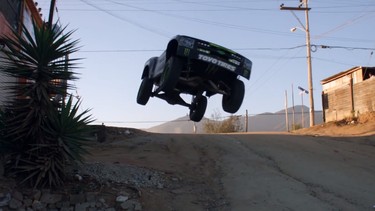 I didn't know trucks could fly.