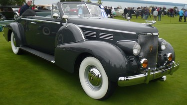 This rare 1938 Cadillac Fleetwood coupe convertible was displayed by Michel Ouellette of Ile-Bizard, Que.