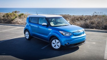 A 2015 Kia Soul EV.