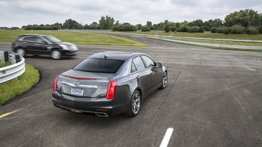 Currently, GM is testing its vehicle-to-vehicle (V2V) technology on the Cadillac CTS sedan.