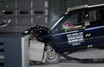 This undated photo provided by the Insurance Institute for Highway Safety shows a crash test of a 2002 Honda CR-V, one of the models subject to a recall to repair faulty air bags. Honda is one of the