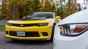 2015 Chevrolet Camaro SS and 2015 Ford Mustang GT