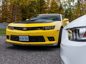 2015 Chevrolet Camaro SS and 2015 Ford Mustang GT